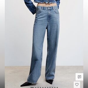 MANGO WIDE-LEG JEANS 💘